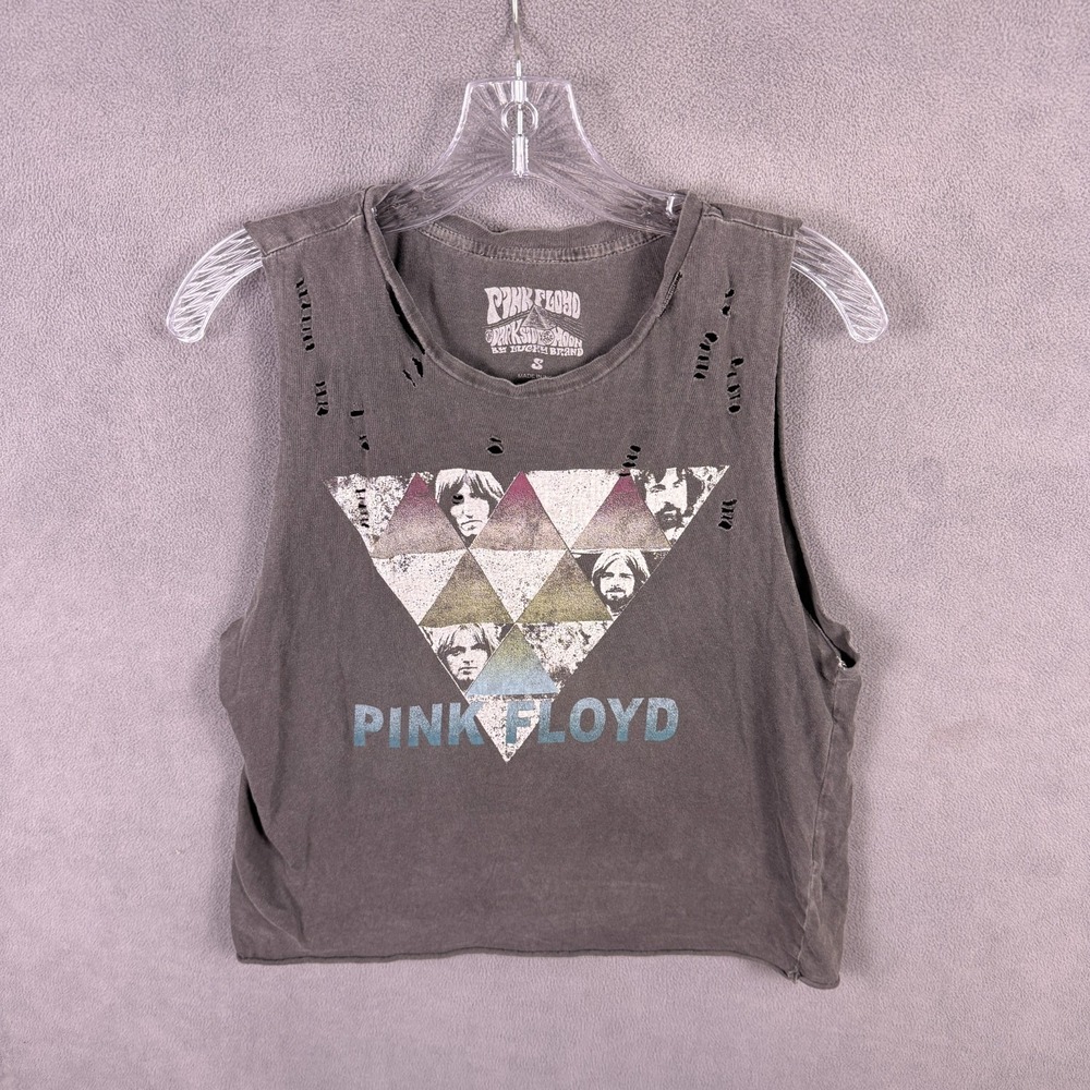 Lucky Brand Pink Floyd Shirt Womens S Band Graphic Tee Sleeveless Distressed